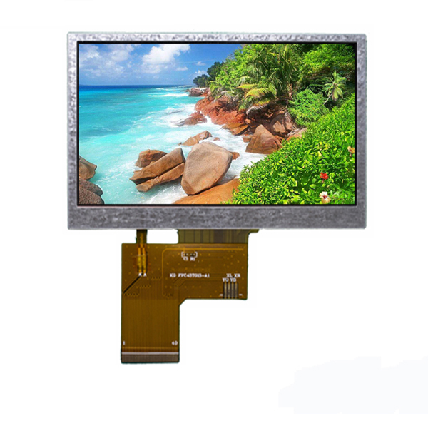 4.3 inch  landscape  ips tft lcd  with 800*480 dots